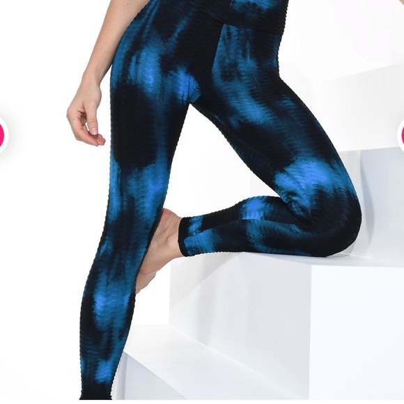 Booty by Brabants Pants - Booty by Brabants Blue Tie Dye Leggings